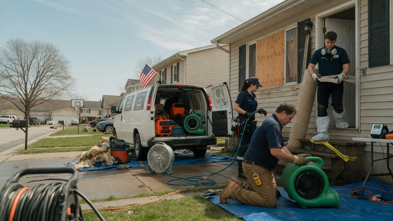 Water Damage Restoration in Morton, IL near me